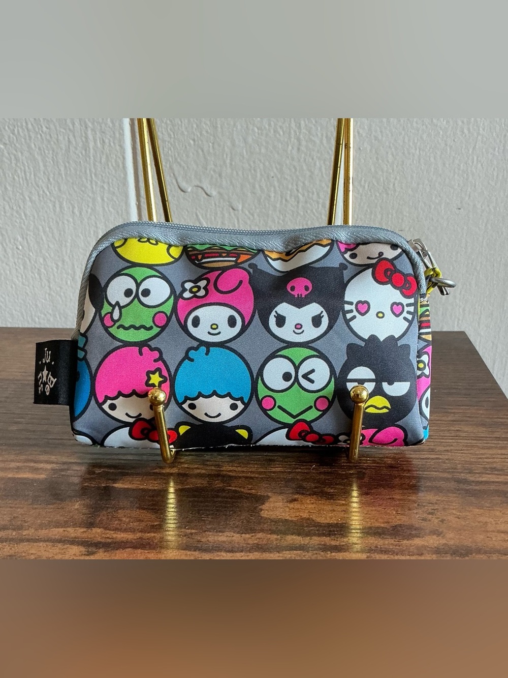 Rare Ju-Ju-Be x Sanrio Hello Friends Small Pouch Zipper Coin Purse Cosmetic Bag